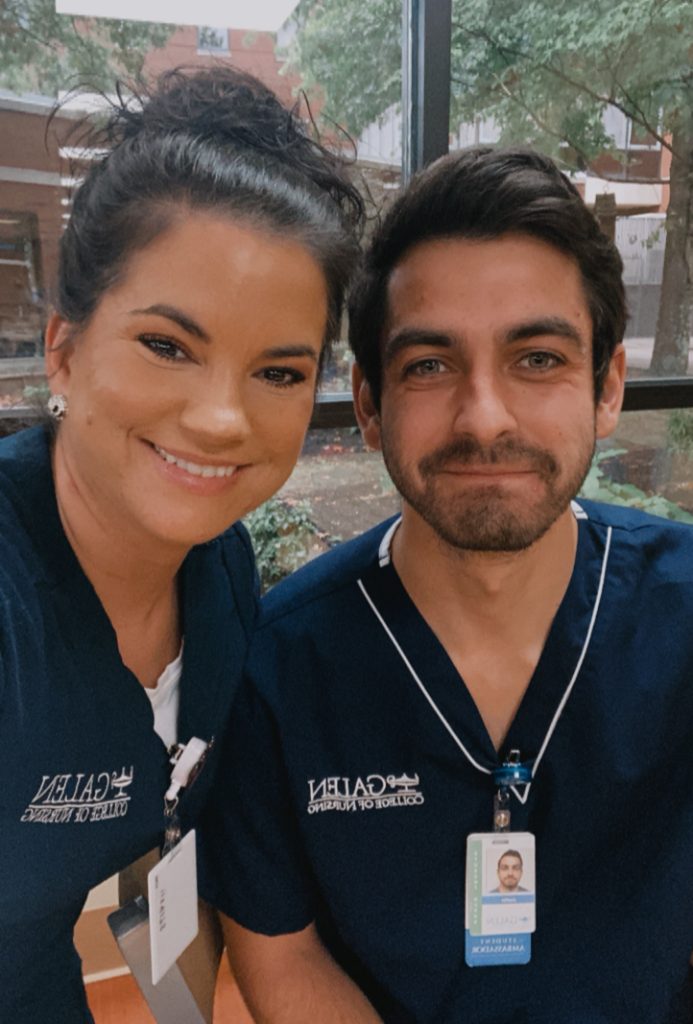 Abner with friend and classmate, Justin Dombrowski