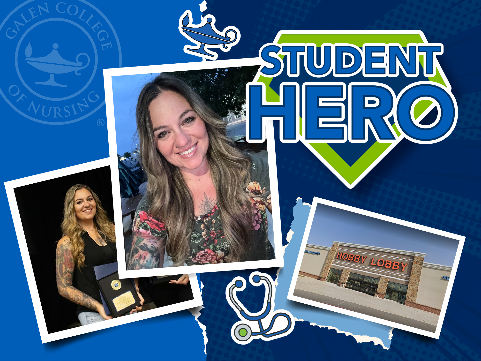 Three human figures in outline, with a gradient from green to blue, representing a group, team, or community.