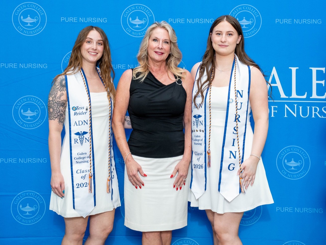 Nursing school alongside family