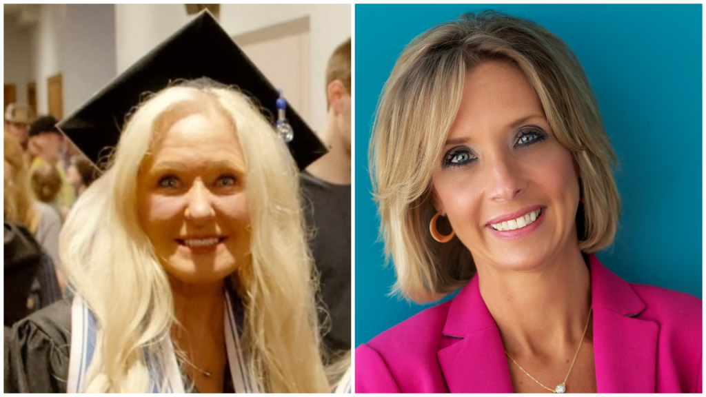 Galen Student Paula Fairchild (left) and Hazard Dean Dr. Allison Boggs (right).